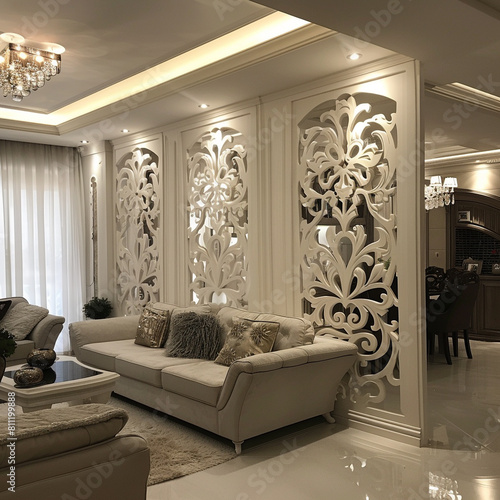 Hall dividers, decorations, gypsum board partitions