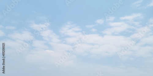 Natural and cloudy fresh blue sky background. Natural sky beautiful blue and white texture background. blue sky with cloud. sky with white clouds as background or texture	