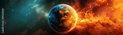 Planet Earth in Crisis : A Dual Perspective on Global Warming photo