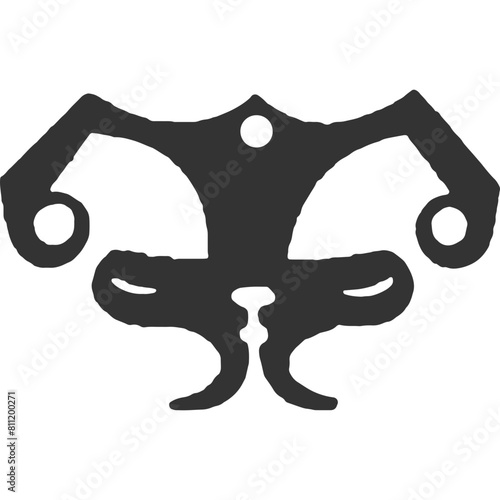In the Grasp of Darkness Vintage Illustration Vector