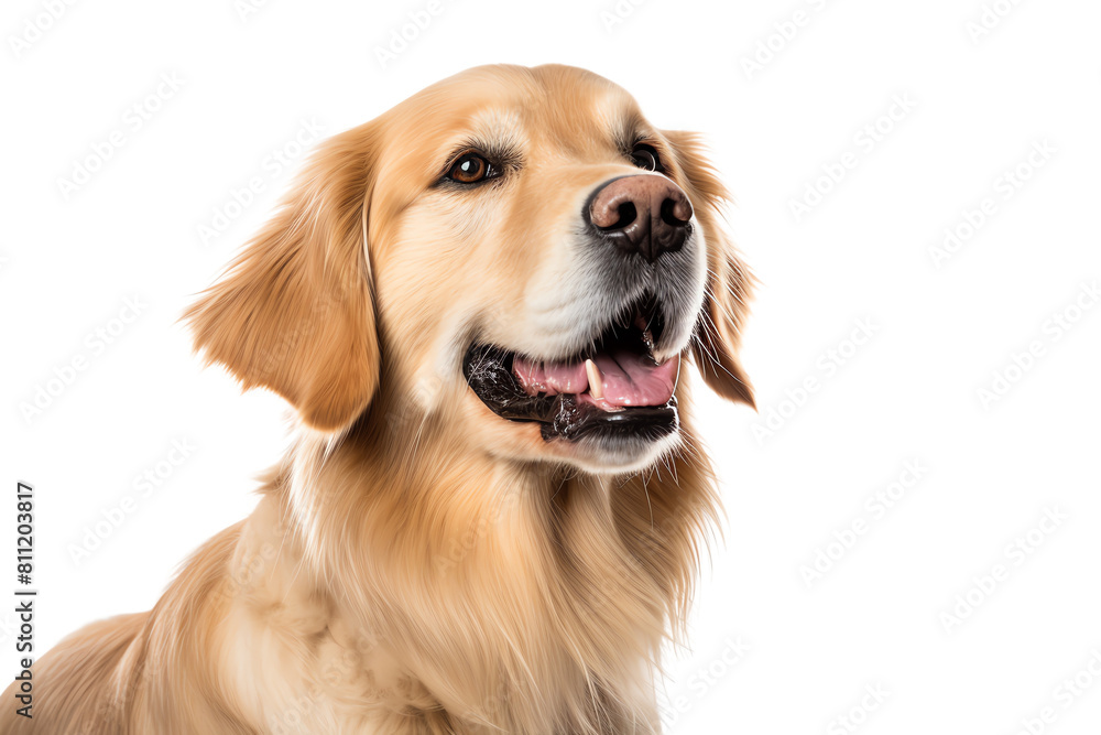 A golden retriever is a large, friendly dog breed that is often used as a service dog. They are known for their intelligence, loyalty, and eagerness to please.