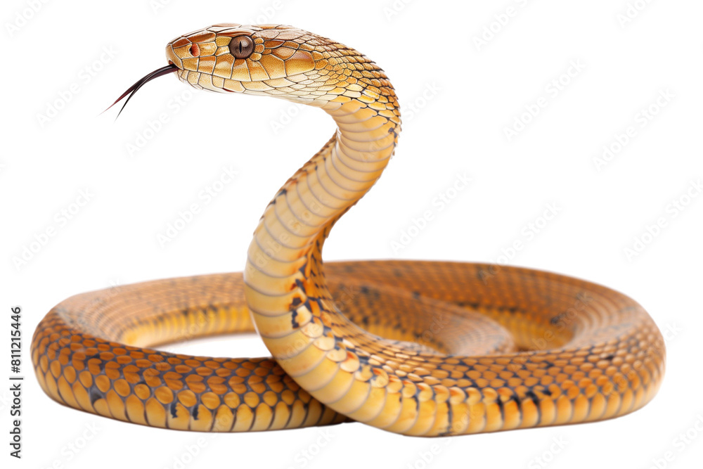 Fototapeta premium snake on white background