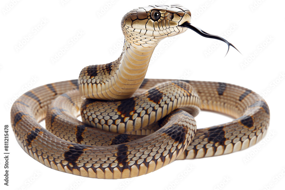 Obraz premium snake on white background