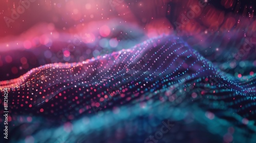 Futuristic data-themed abstract background with a digital art concept hyper realistic  © Johannes