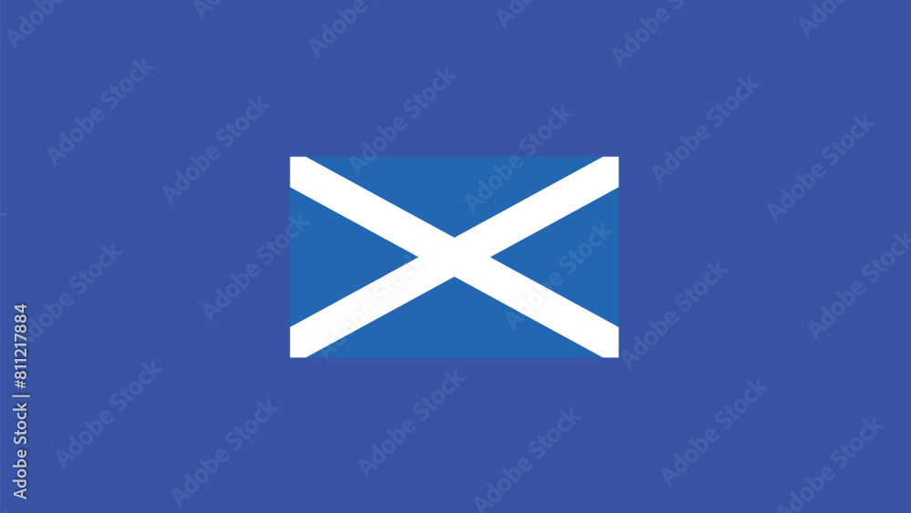 Scotland Flag European Nations 2024 Teams Countries European Germany Football Symbol Logo Design Vector Illustration Scotland Flag European Nations 2024 Teams Countries European Germany Football Symbol Logo Design Vector Illustration