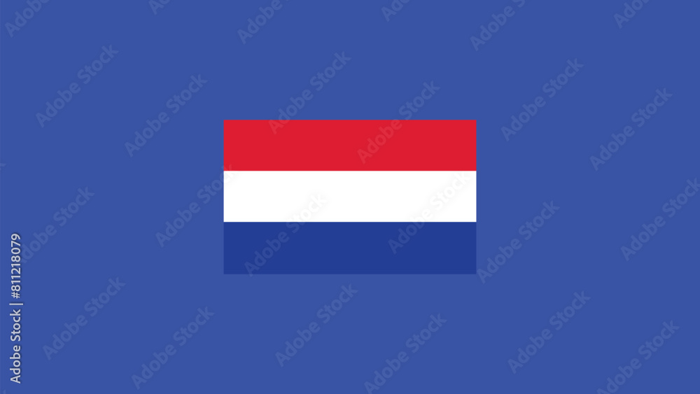Netherlands Flag European Nations 2024 Teams Countries European Germany Football Symbol Logo Design Vector Illustration Netherlands Flag European Nations 2024 Teams Countries European Germany Football Symbol Logo Design Vector Illustration