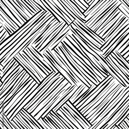 black and white modular hatched pattern photo