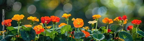 Feel the fiery passion of Nasturtiums as they blaze bright in the summer sun, a reminder to embrace lifes vibrancy amidst the world of Gynecology
