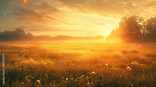 Experience the calm and beauty of a country meadow at sunrise this World Environment Day