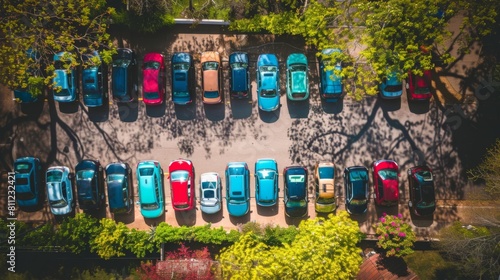cars parked in a parking lot