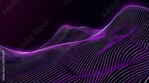 A purple abstract background with lines.