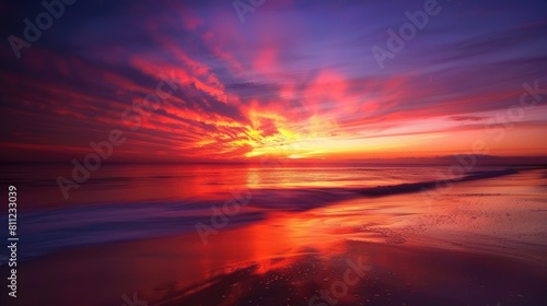 Twilight Long Exposure Photos. Stunning Sunset Captured in Twilight with Vibrant Colours