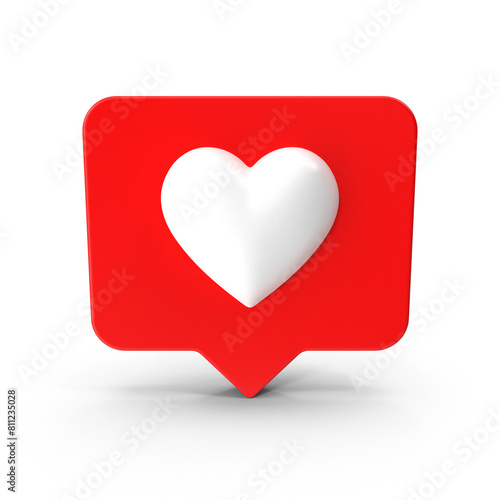 Red love like heart social media icon Free Download Red love like heart social media icon - GFXLoad