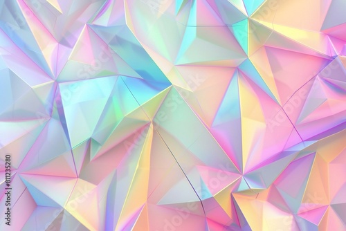 Abstract polygonal background, Triangles of different colors, rendering