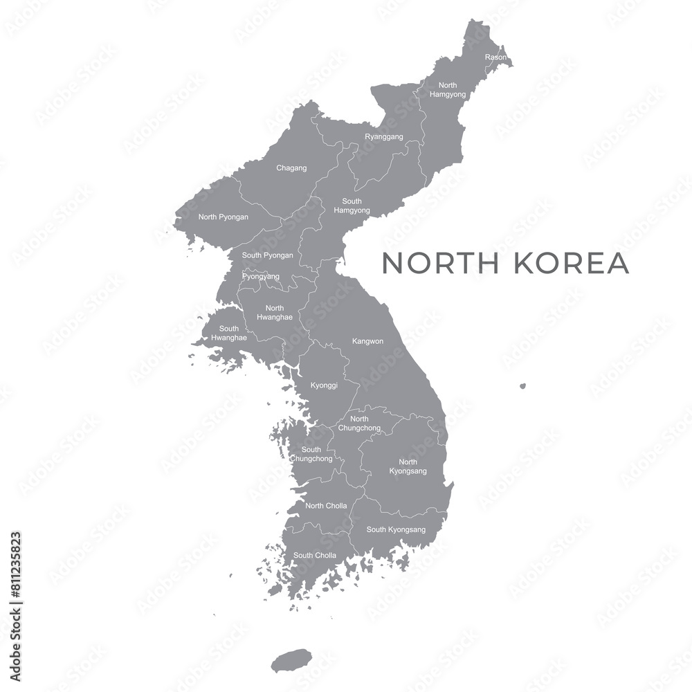 National Country Map with Regions, States and Flag in Body National Country Map with Regions, States and Flag in Body