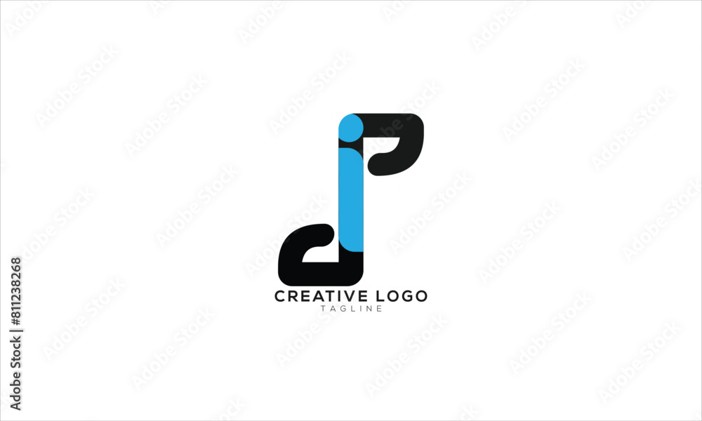 DIP Abstract initial monogram letter alphabet logo design DIP Abstract initial monogram letter alphabet logo design