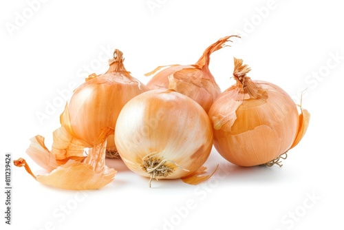 Fresh and Sweet Vidalia Onion Isolated on White Background for Culinary Delights photo