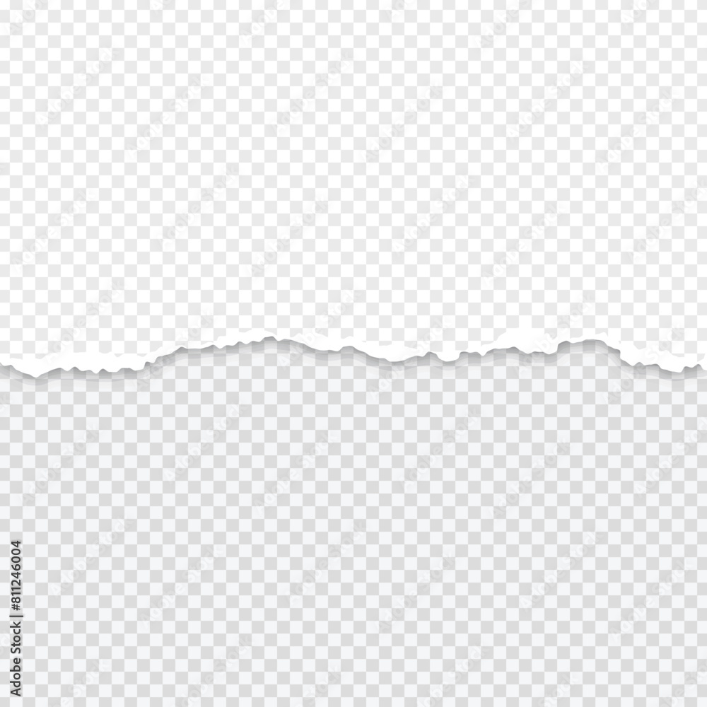 Torn Paper on Transparent Background