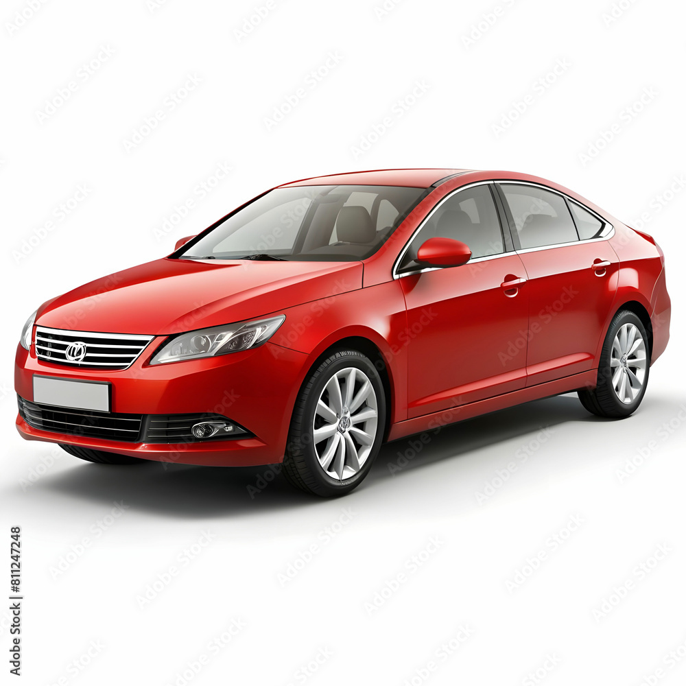 free vector red sedan car isolated on white vector free vector red sedan car isolated on white vector