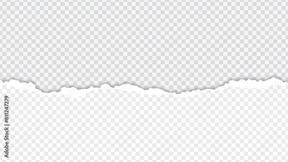 Torn Paper on Transparent Background Torn Paper on Transparent Background