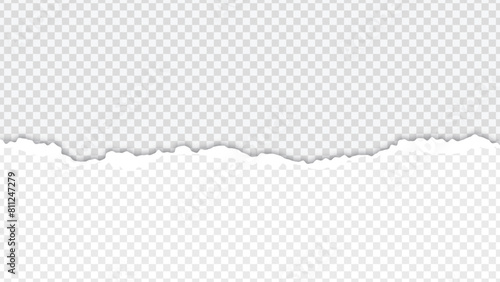 Torn Paper on Transparent Background