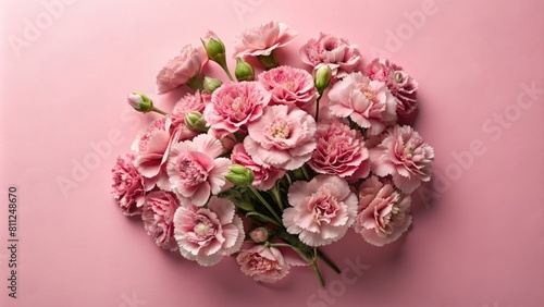 bouquet of pink roses on wooden background © Oğuzhan