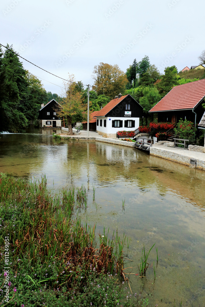 View in the ancient mill village Rastoke, Croatia View in the ancient mill village Rastoke, Croatia