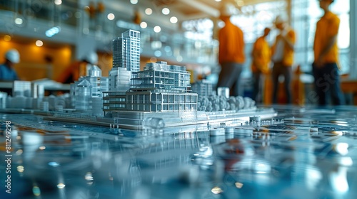 Architectural Model of Urban Buildings in Office Setting