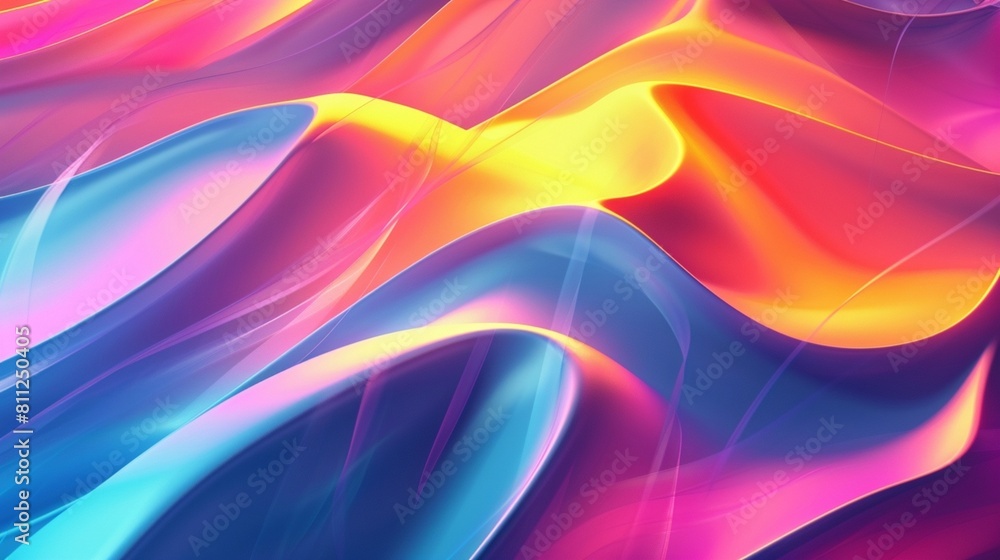 AI Generative abstract colorful smooth background wallpaper
