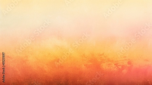warm sunrise gradient with a grainy texture overlay, blending from peach to soft yellow, evoking a nostalgic early morning