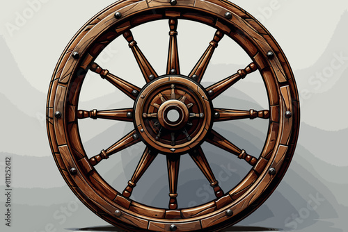 wooden steering wheel