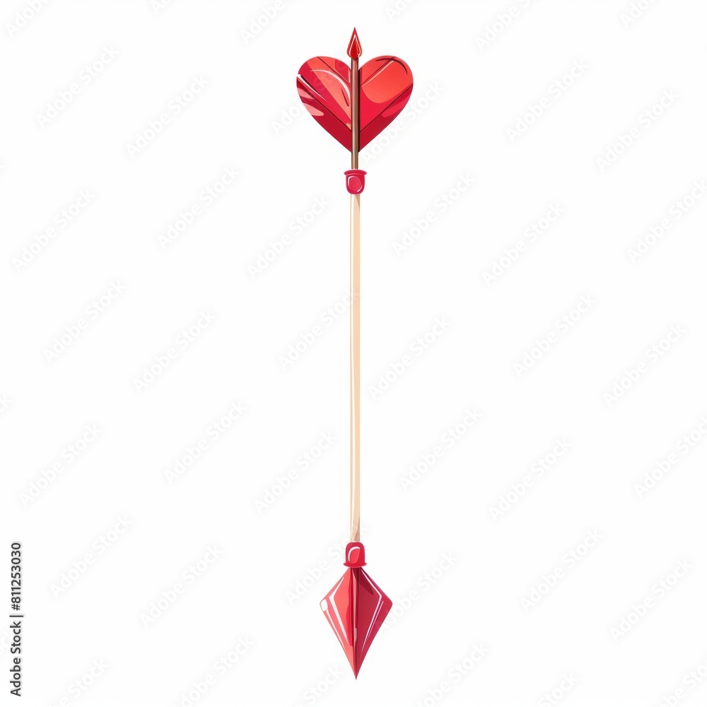 Cupid’s arrow with heart symbolize love Cupid’s arrow with heart symbolize love