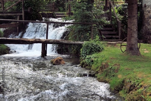 rapids in Rastoke  Slunj  Croatia