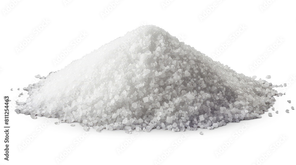 Isolated white background sugar pile Isolated white background sugar pile