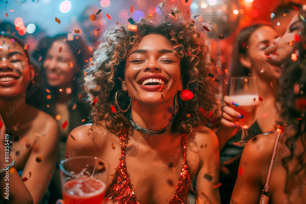 Joyful Celebration at a Vibrant Party Joyful Celebration at a Vibrant Party