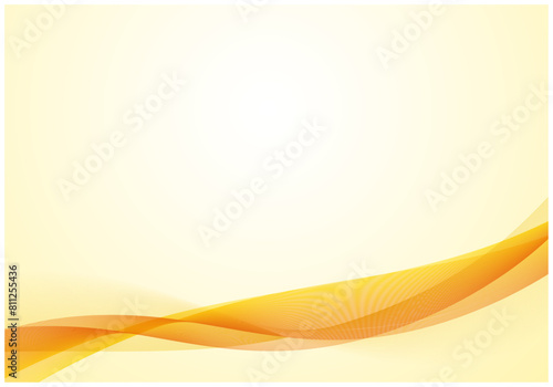 デジタルテクノロジーのウェーブ背景4黃色