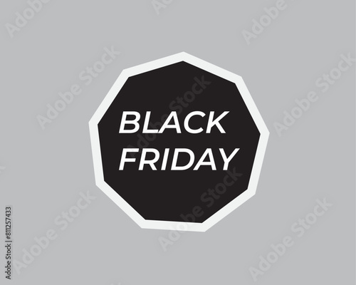 Black Friday design with gray color vector background 