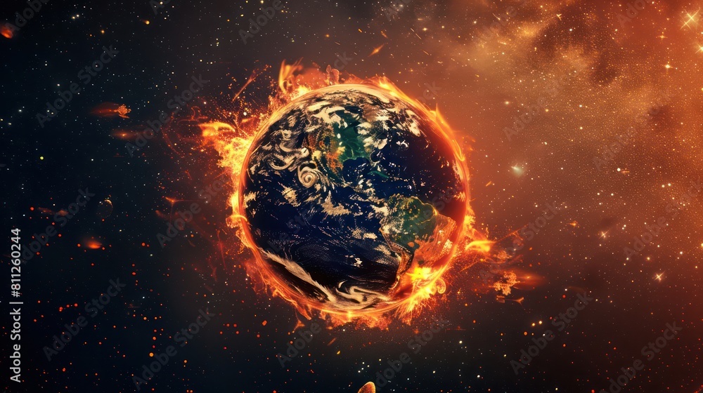 Obraz premium global warming
