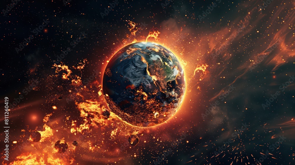 Obraz premium global warming