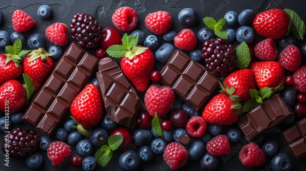 Antioxidants incorporate foods rich in antioxidants such as berries, dark chocolate AI generated Antioxidants incorporate foods rich in antioxidants such as berries, dark chocolate AI generated