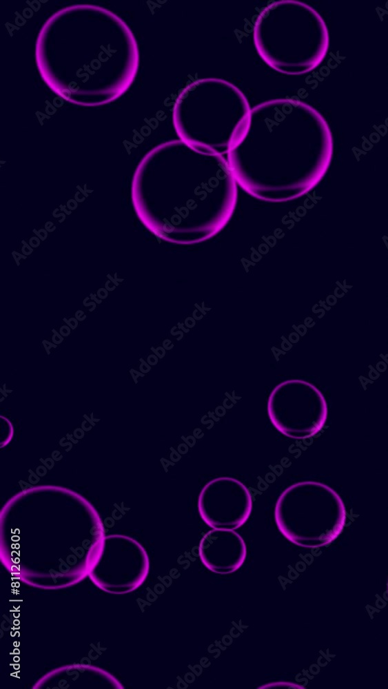 abstract bubble background. seamless loop animated bubble of pink color over dark blue color background, flat animated motion graphics background. abstract bubble background. seamless loop animated bubble of pink color over dark blue color background, flat animated motion graphics background.