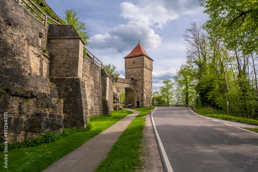 Spital Gate view in Rothenburg ob der TauberCity of Germany
