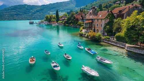 Annecy lake in France