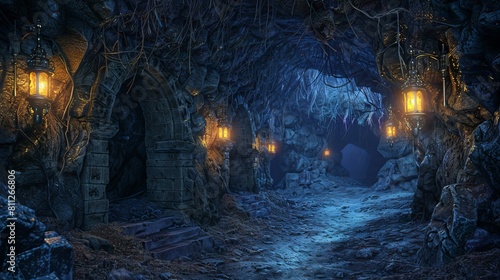 Cave entrance from the game scene