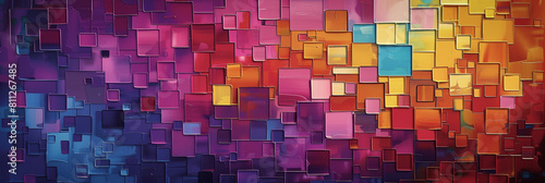 Vibrant Abstract Color Block Art