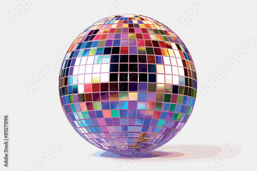 realistic 3d render of discoball