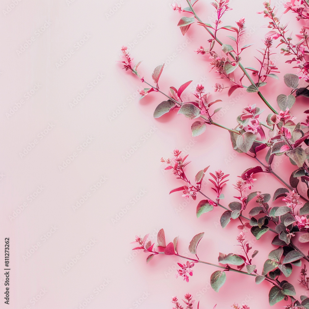 Fototapeta premium pink background for increase creativity