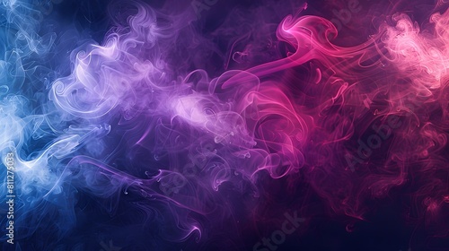 smoke effect. Vibrant abstract background. Retro 80 s style colors and textures