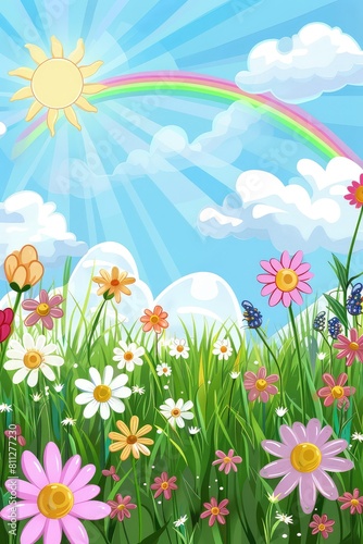 Beautiful children's cartoon picture. Selective focus.