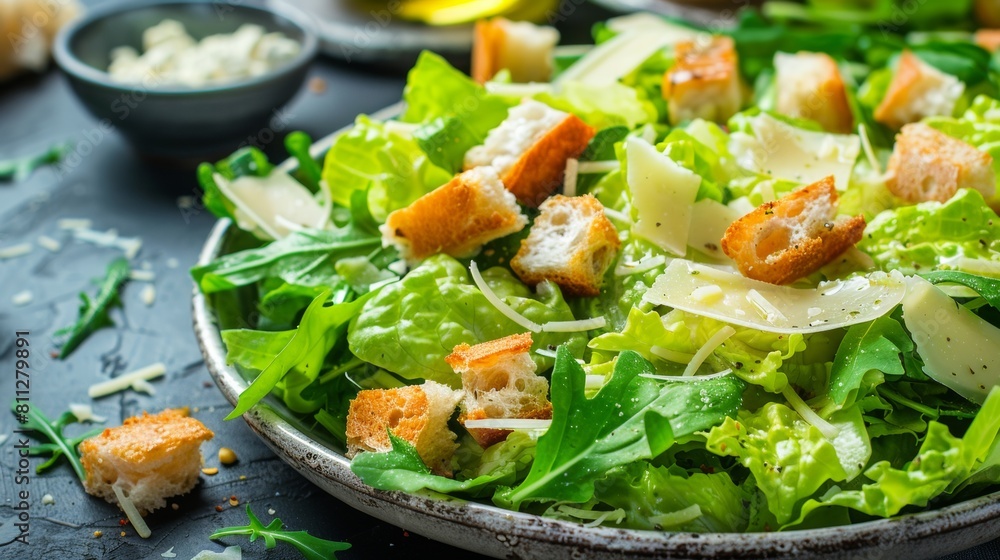 American cuisine. Caesar salad is a classic. American cuisine. Caesar salad is a classic.